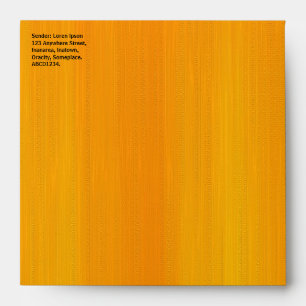 Painted Orange Envelopes