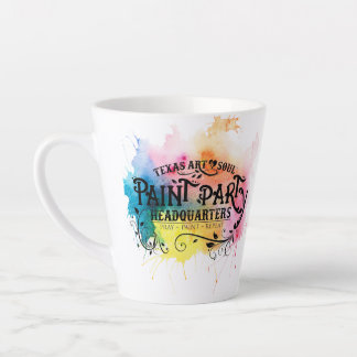 Painted Paint Party Headquarters Latte Mug