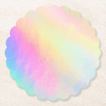 Painted Pastel Paper Coaster