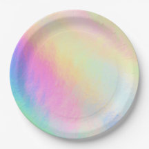 Painted Pastel Paper Plate