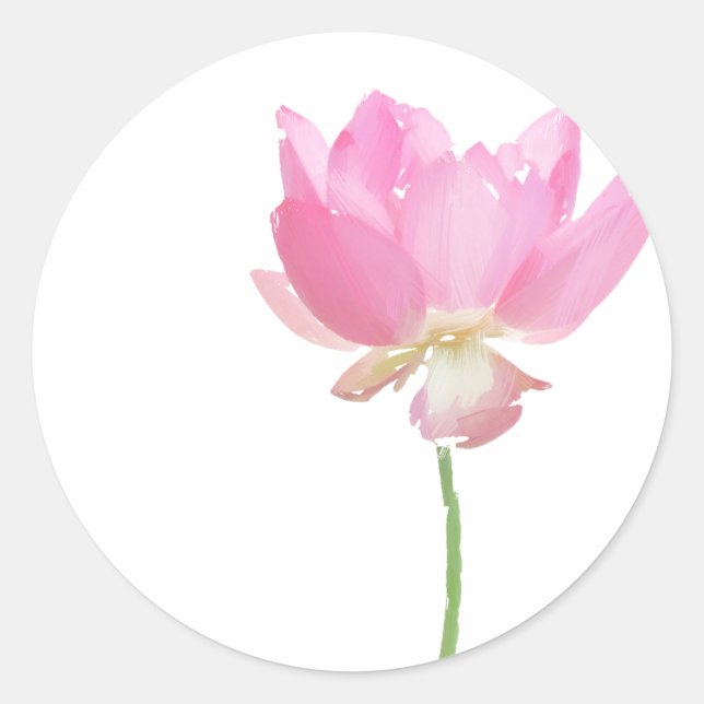 Painted Pink Lotus stickers (Front)