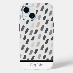 Painted Pluses Custom iPhone 15 Case