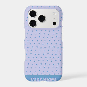 Painted Polka Dot Pattern in Lilac Personalized