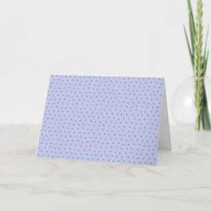 Painted Polka Dot Pattern in Periwinkle and Lilac Card
