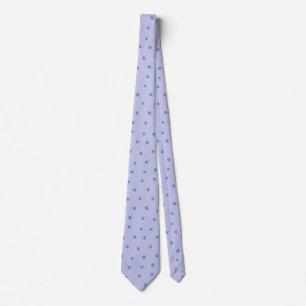 Painted Polka Dot Pattern in Periwinkle and Lilac  Tie