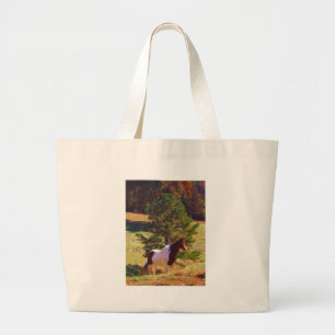 Painted Pony  by the Pine Large Tote Bag
