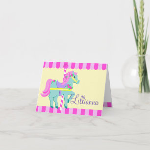 Painted Pony Personalized Note Card