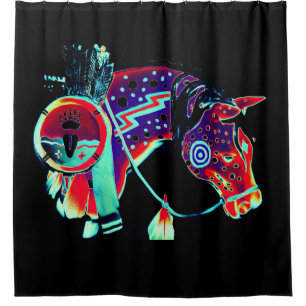 Painted Pony Shower Curtain by B Kurth Designs
