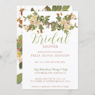 Painted Primrose Bridal Shower Invitation