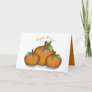 Painted Pumpkins Card