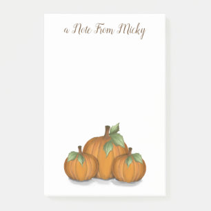 Painted Pumpkins Post-it Notes