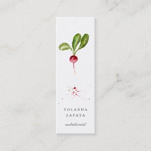 Painted Radish Mini Business Cards