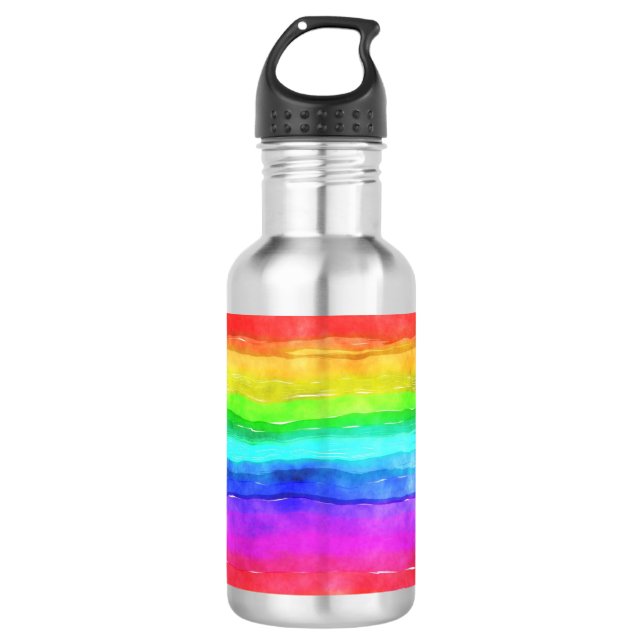 Painted Rainbow 532 Ml Water Bottle (Front)