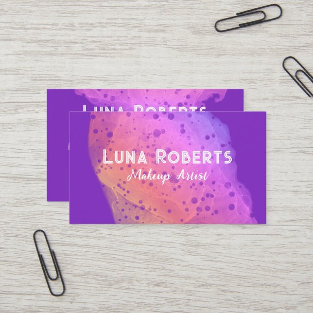 Painted Rainbow Business Card (Front/Back In Situ)