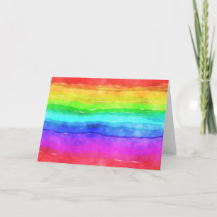 Painted Rainbow Card
