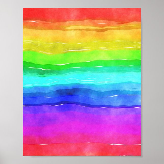 Painted Rainbow Poster (Front)