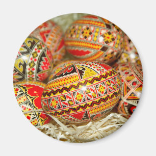 Painted Romanian Easter Eggs Magnet