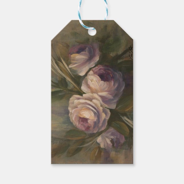 Painted Roses Gift Tag (Front)