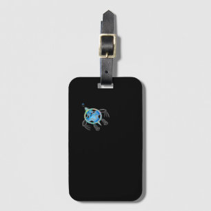 Painted Sea Turtle Luggage Tag