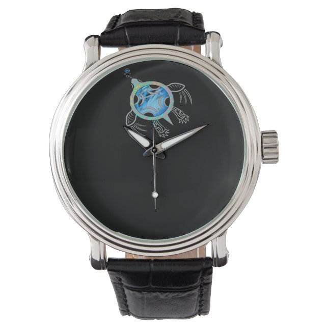 Painted Sea Turtle Watch (Front)