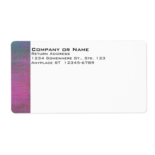 Painted Shipping Label (Front)