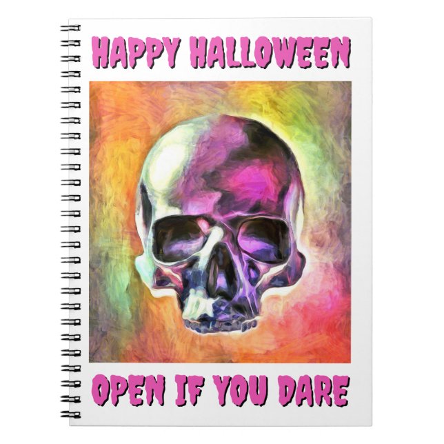 Painted skull. Customized Notebook (Front)