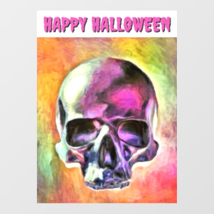 Painted skull. Customized Window Cling