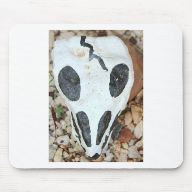 painted skull mouse pad (Front)