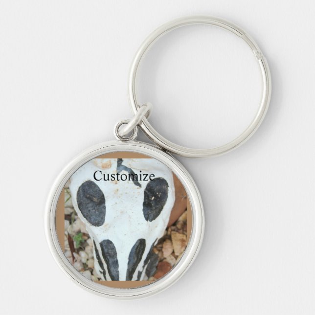 Painted skull Thunder_Cove Keychain (Front)