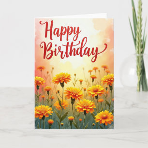 Painted Sky Birthday Card