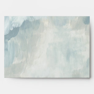 Painted Sky Modern Abstract Brushstrokes Envelope