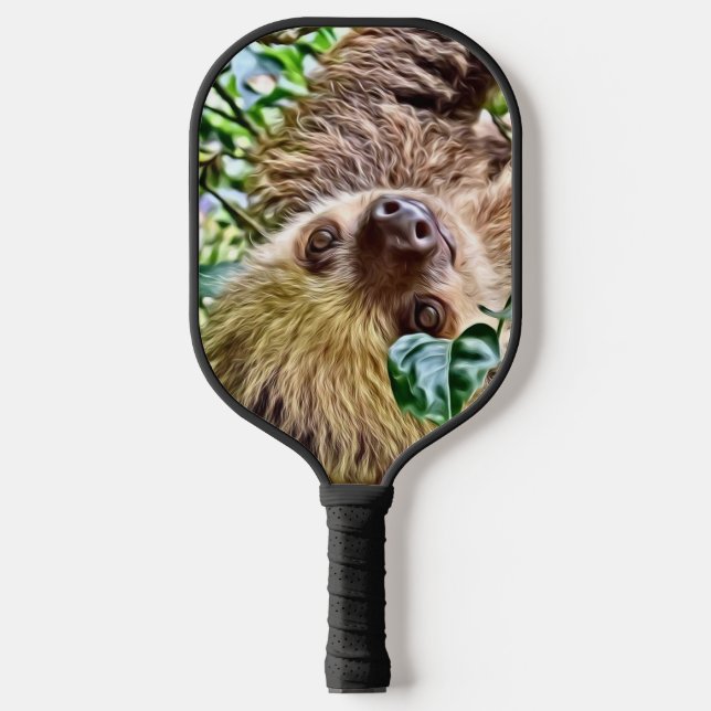 painted Sloth  Pickleball Paddle (Front)