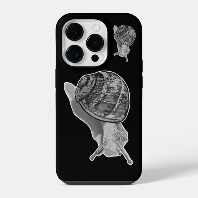 Painted Snail "Stickers" iPhone Case (Back)