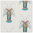 Painted Spiny Lobster Art Fabric