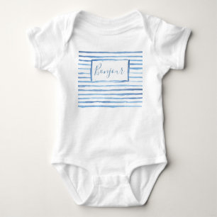 Painted Stripes Customizable Onsie Baby Bodysuit