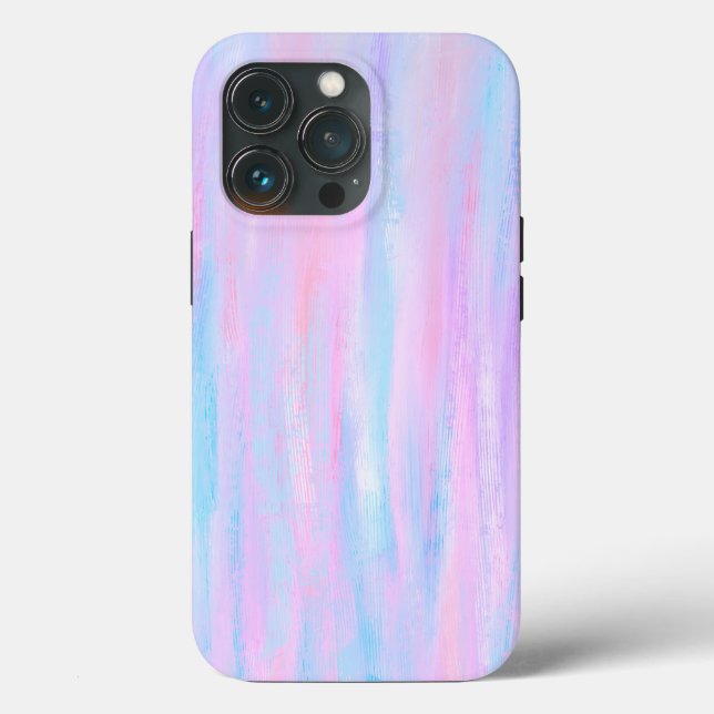 Painted Stripes Turquoise Pink Purple Case-Mate iPhone Case (Back)