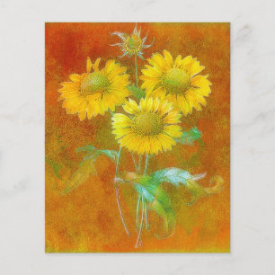Painted sunflowers