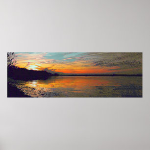 Painted Sunset Poster