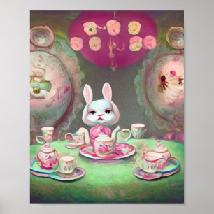 Painted Tea Party Poster