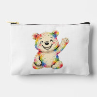painted teddy bear bag