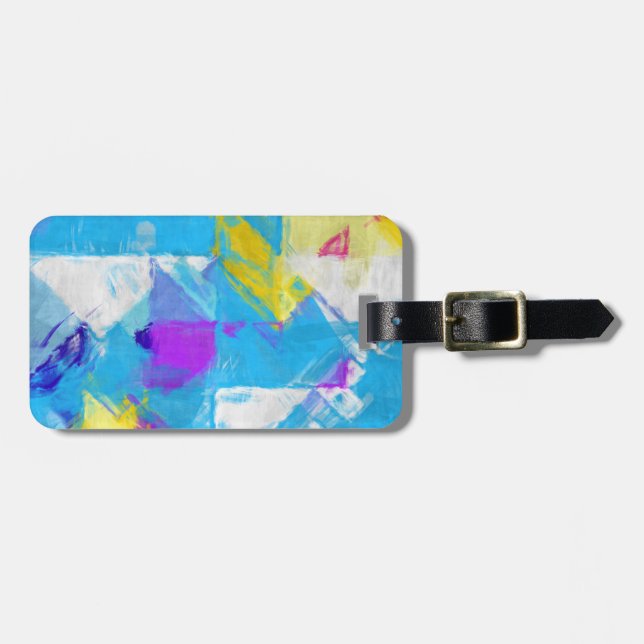 Painted texture luggage tag (Front Horizontal)