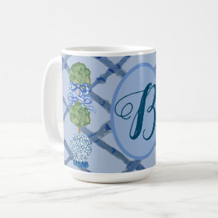 Painted Topiary Chinoiserie Ginger Jars Jar Coffee Mug