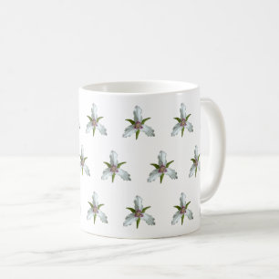 Painted Trillium Spring Wildflower Pattern Coffee Mug