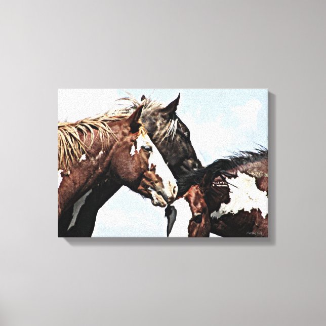 Painted Trio Canvas Print (Front)