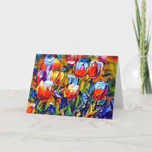 Painted Tulips Art 1 Art Note Card