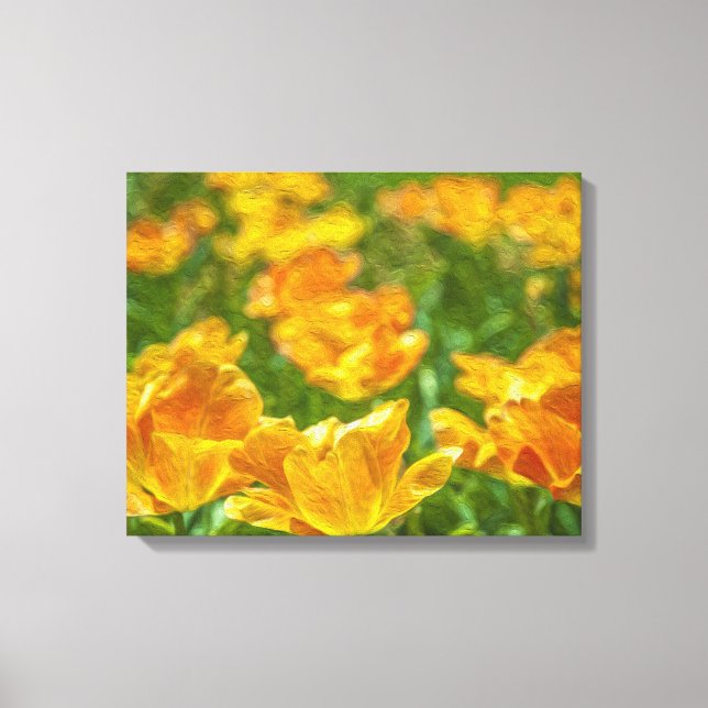 Painted Tulips Canvas Print (Front)