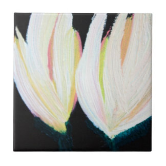 Painted Tulips Ceramic Tile