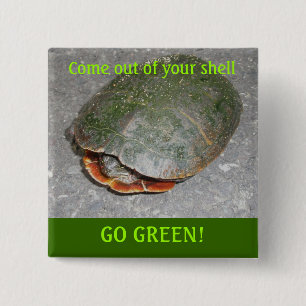 Painted Turtle GO GREEN Button