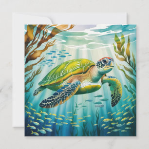 Painted Turtle Invitation