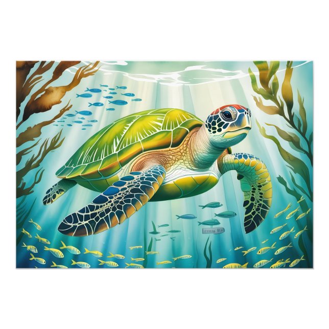 Painted Turtle Photo Print (Front)